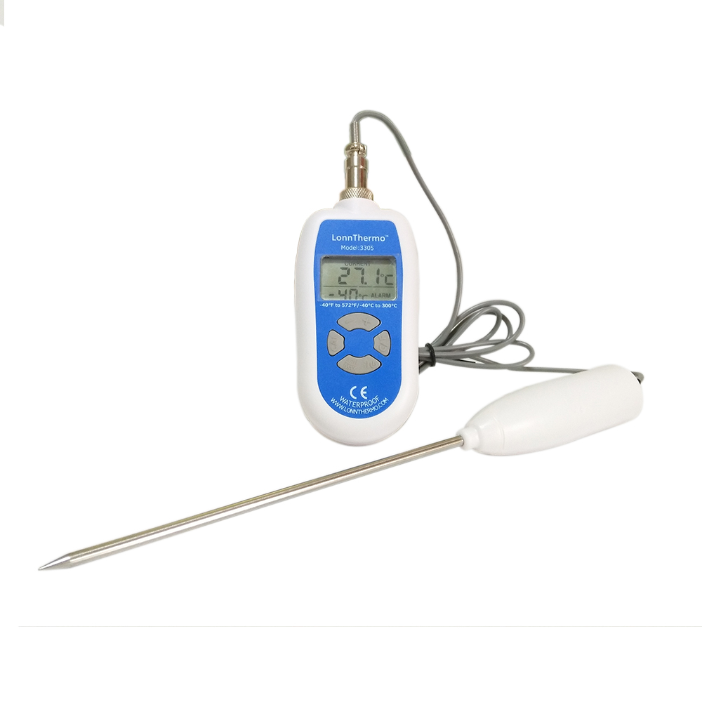 Digital Waterproof Thermometer, Reduced Tip Probe